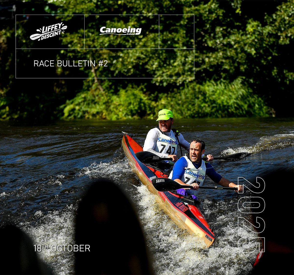 4 days to go!! 🕚
Race bulletin #2 is out now with essential information for race registration, race morning logistics and information on the course 🌊
Race day 18th October. Race start 11am 🏁
Get the bulletin here - liffeydescent.ie/liffey-descent…