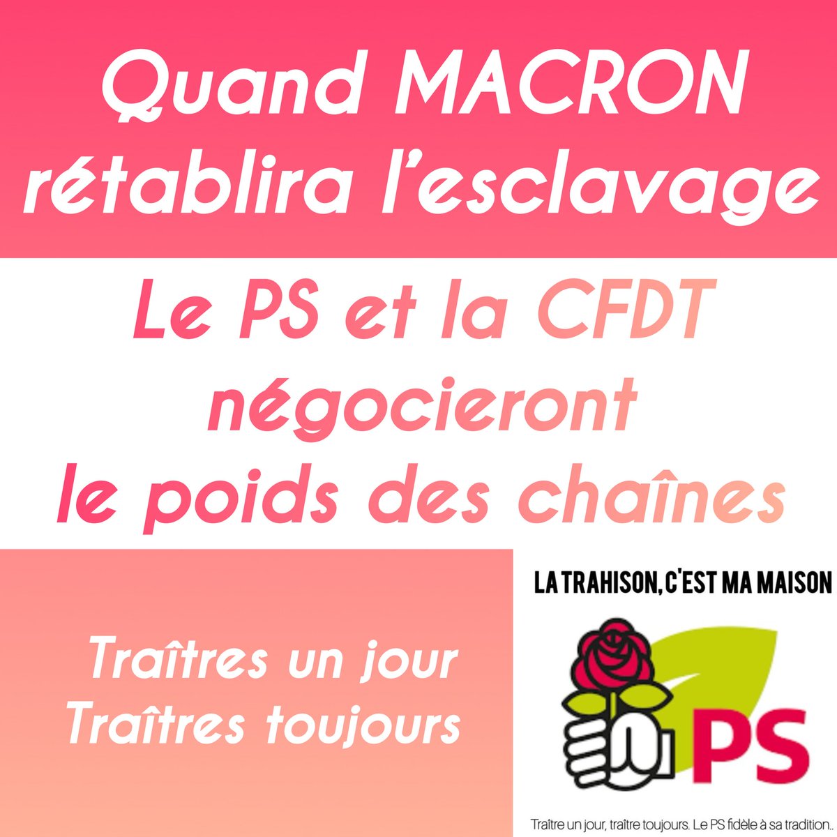 Depuis le 1er jour de la NUPES, je dis qu’avoir ressuscité le PS avec cette alliance était une grave erreur, la plus grande erreur de la <a href="/FranceInsoumise/">La France insoumise</a> , je ne m’étais pas trompé.

#PlusJamaisPS #Censure #Lecornu