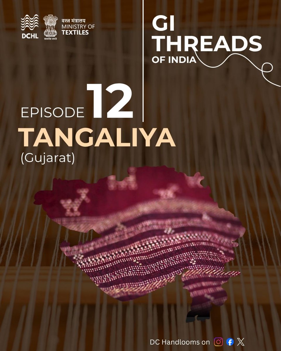 dchandlooms01's tweet photo. Tangaliya doesn’t 'perform' beauty. It endures it. Born from the unconditional love between a shepherd and a weaver’s daughter, Tangaliya is a story first, and a shawl later.
#ministryoftextiles #dchandlooms #myhandloommypride #myproductmypride #tangaliya #weavesofindia #weavers https://t.co/2a5m2IP2mD