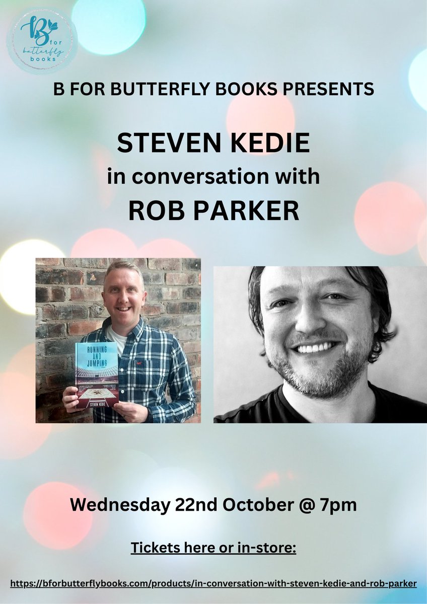 Missing your Crime Central fix this month?

Manchester has so much to offer in book events, we're unbelievably lucky.

Head to <a href="/B_forButterfly/">BforButterflyBooks</a> next Wednesday and see our very own <a href="/robparkerauthor/">Rob Parker</a> in conversation with Crime Central alumnus <a href="/stevenkedie/">Steven Kedie</a> 📚