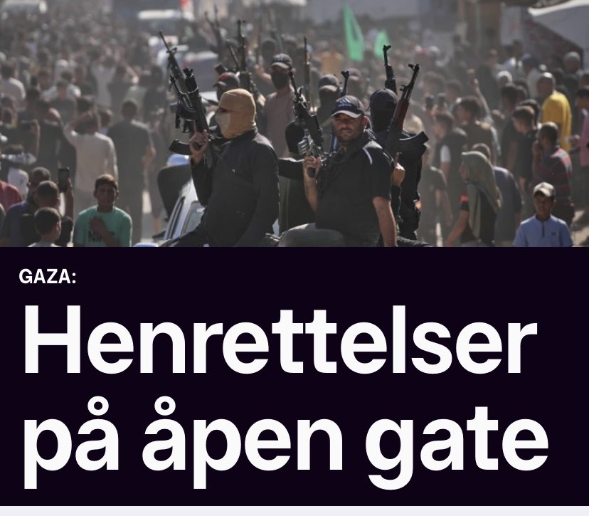 Dei klagar på at innbyggjarane deira sit fengsla utan dom i Israel. Sjølv gjer dei kort prosess og henrettar dei på open gate. Kven var det som sa at vi ikkje måtte demonosere Hamas?