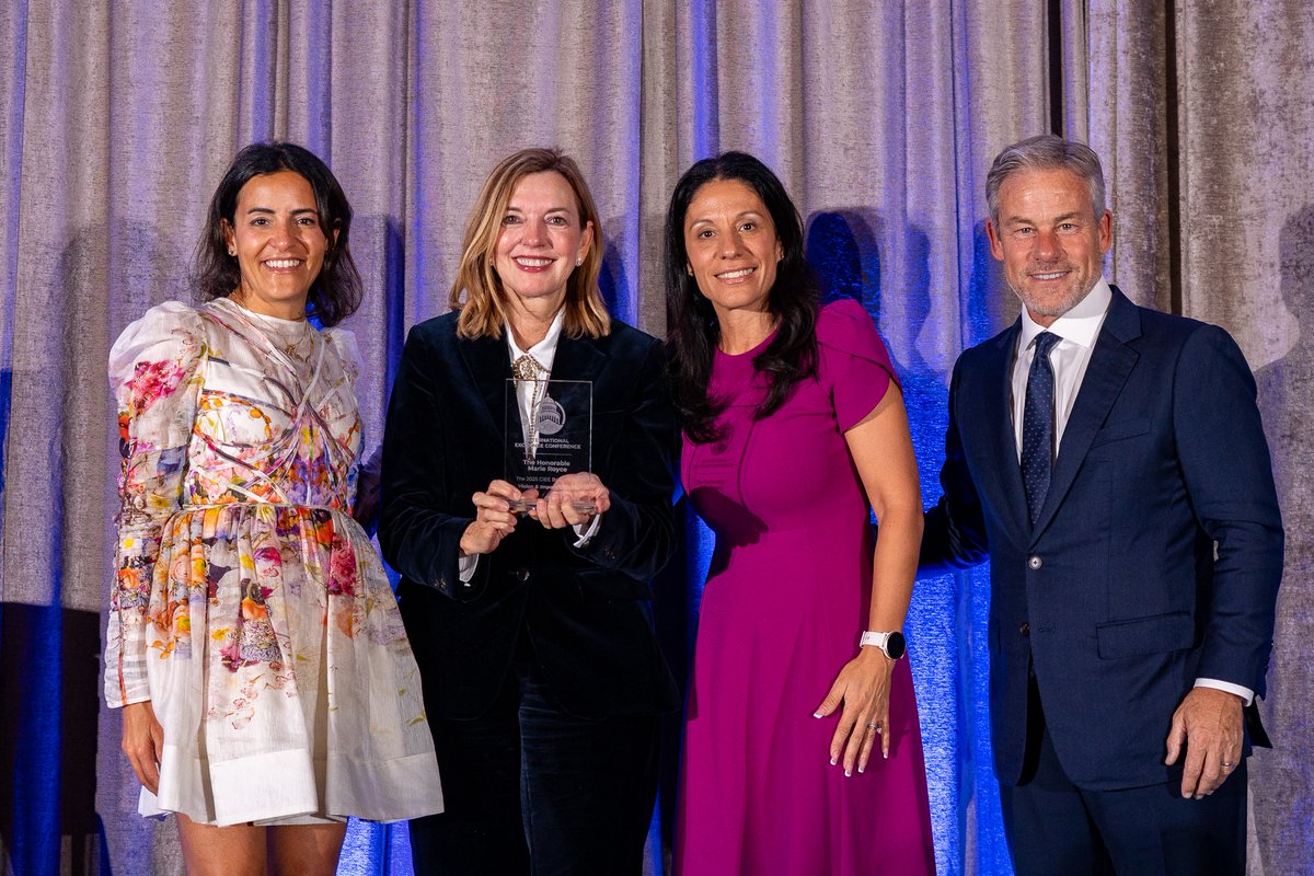 Thank you <a href="/cieestudyabroad/">CIEE Study Abroad</a> for the BridgeUSA Vision &amp; Impact Award! It was a privilege to launch BridgeUSA and create and expand programs like the Academy for Women Entrepreneurs—first inspired by <a href="/IvankaTrump/">Ivanka Trump</a>’s vision to empower women through business education. A proud legacy