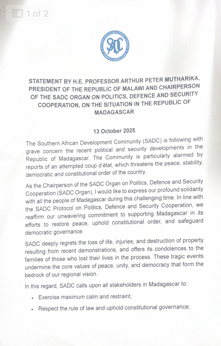 SADC Secretariat tweet media