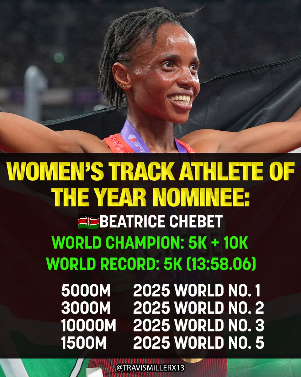 2025 was an impressive year for 🇰🇪Beatrice Chebet!