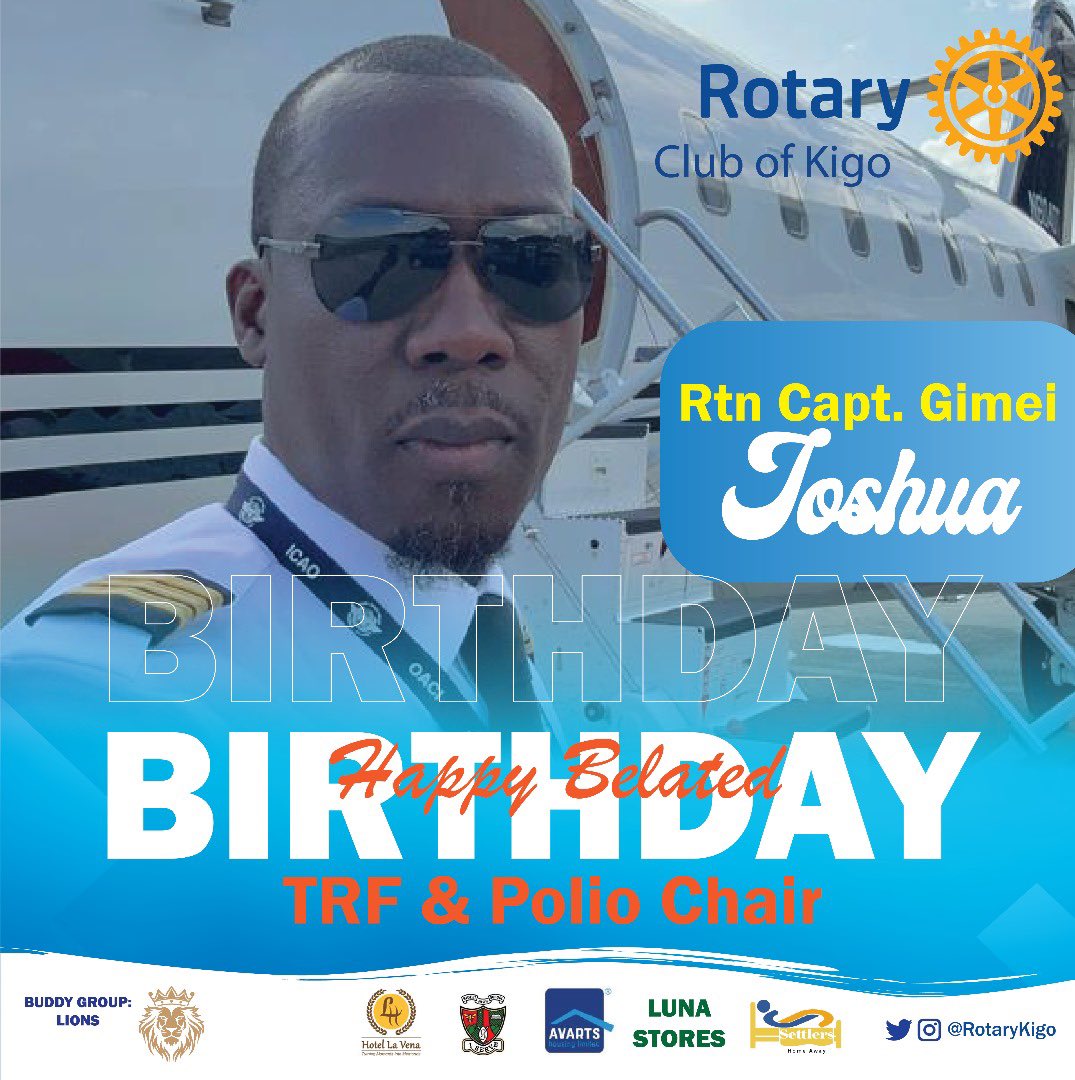 Happy “belated” birthday our own TRF &amp; Polio Chair Rtn Capt Joshua.
🤩 🎉