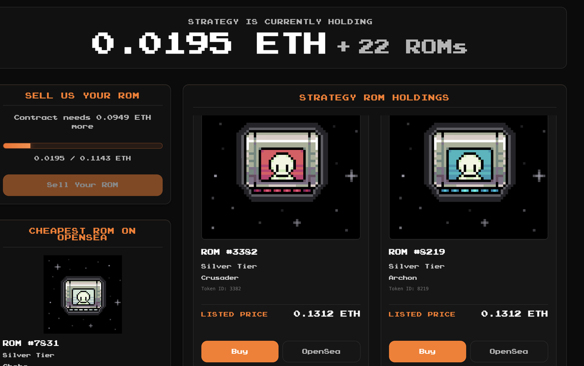 strategyrom's tweet photo. Rom Strategy is currently holding 22 @playgigaverse  ROMs.
You can buy these on our marketplace 
https://t.co/WleNplMkKY https://t.co/eo7aSWU5iR