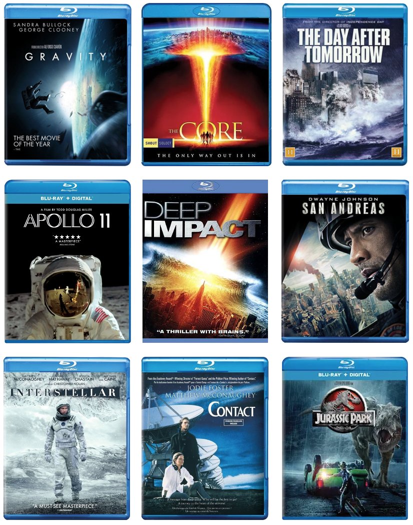 This week in Science in the Movies, I showed three scenes from Jon Amiel's The Core (2003) to illustrate planetary interior properties.