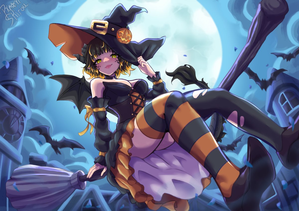 Who said witches can't steal your plushies? Give me all of them or I'll turn you into a lizard! 🦎💛

WONDERFUL art by <a href="/RyanShirouArt/">Ryan Shirou ⭐ Commissions Open⭐</a> 🐉