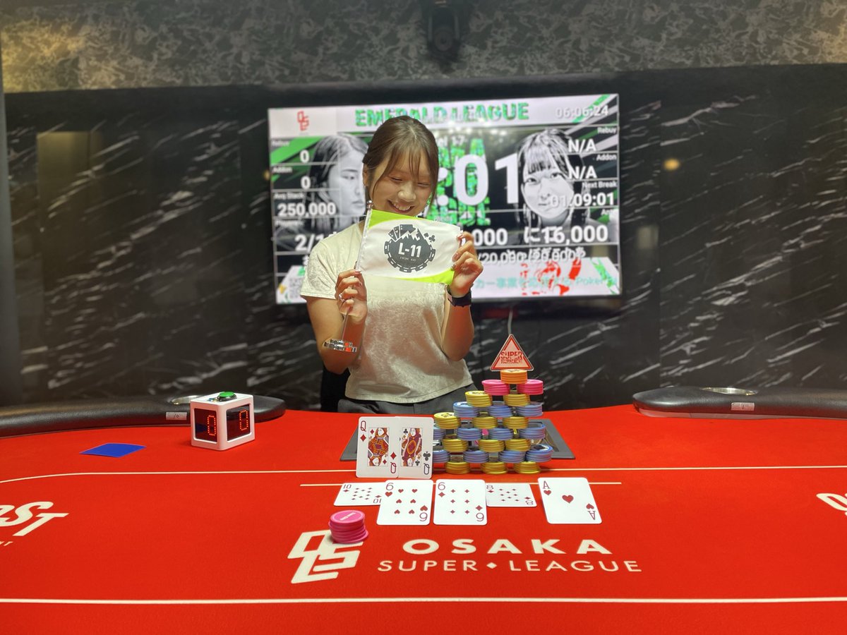 OSL_SUPERLEAGUE's tweet image. OSL 4th『第8節 Ladies』
📣結果発表📣
🟢エメラルドリーグ
優勝🥇 黒髪のリリー 選手
第1位　+14pt  『L11 from KID』
第2位　+11pt  『Las Vegas』
第3位　+9pt  『おすしじゃぱん』
第4位　+7pt   『とっぽぎこりあ』
第5位　+5pt   『NARA BUTT BUMS』
第6位　+4pt   『PentAces』
第7位　+3pt…