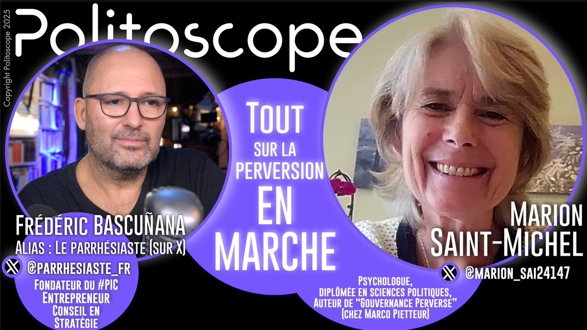 Le parrhรฉsiaste - Frรฉdรฉric Bascuรฑana #PICโ๏ธ (@parrhesiaste_fr) on Twitter photo DIRECT jeudi soir dรจs 20h15 :
"La perversion En Marche"
(et rรฉflexions sur la structuration et le renforcement de l'activisme (devenu vital) - avec <a href="/marion_sai24147/">Marion Saint Michel</a>, Marion Saint-Michel, auteur de la Gouvernance perverse)
Vous sentez-vous parfois en รฉtat de dissonance face DIRECT jeudi soir dรจs 20h15 :
"La perversion En Marche"
(et rรฉflexions sur la structuration et le renforcement de l'activisme (devenu vital) - avec <a href="/marion_sai24147/">Marion Saint Michel</a>, Marion Saint-Michel, auteur de la Gouvernance perverse)
Vous sentez-vous parfois en รฉtat de dissonance face