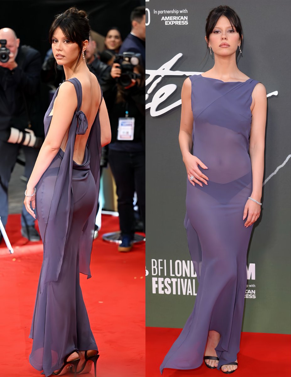 mia goth in custom connor ives ss26 for the london premiere of ‘frankenstein’ ★