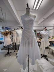 Perry112Perry's tweet image. Just another day in the studio draping, experimenting, and letting the fabric do the talking. Progress in motion ✂️👗