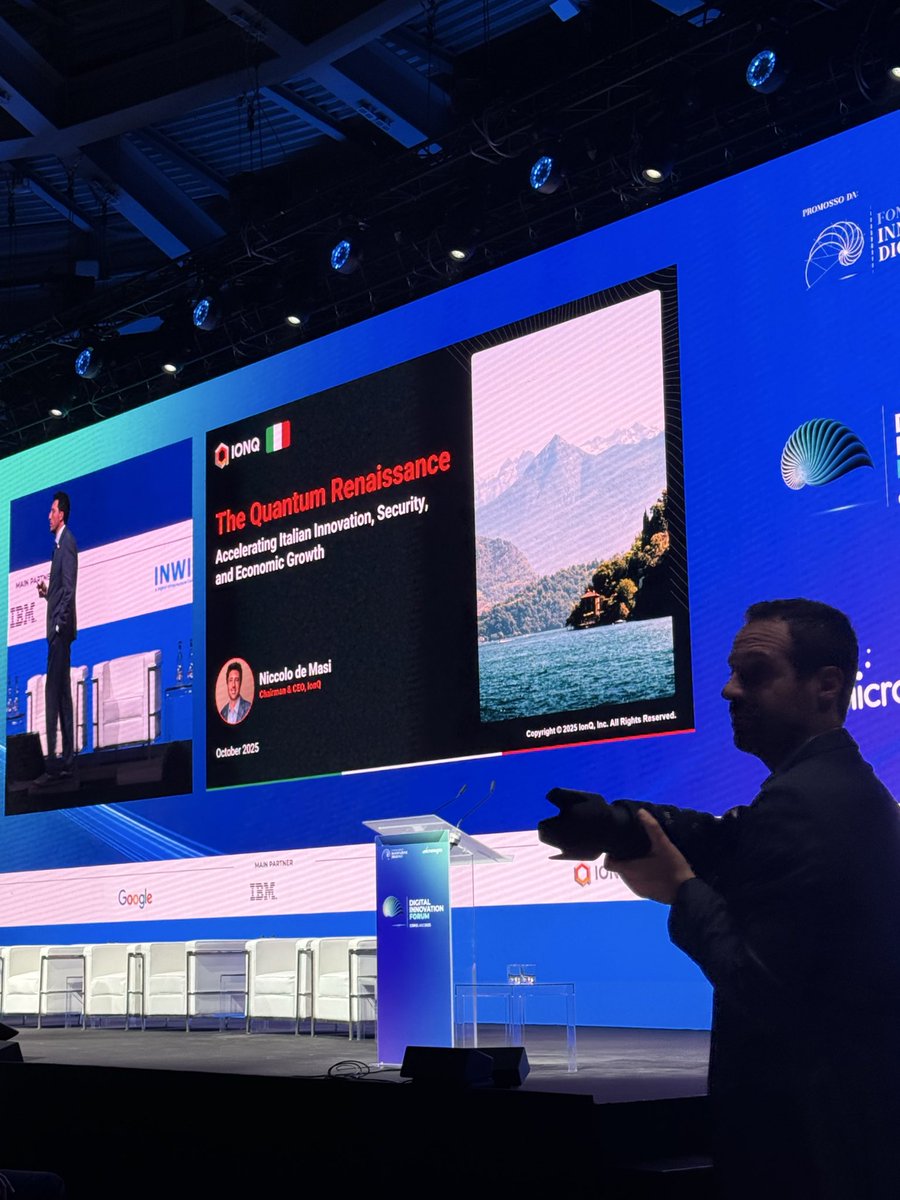 olivierfrancois's tweet image. Great day in lake como where the 🇮🇹 goverment launched the Q - Alliance to accelerate Italy’s presence in quantum. @BTQ_Tech will be setting up a presence and collaborating with various universities. Was a pleasure to connect with quantum executives and Nobel prize 🏆 winning…