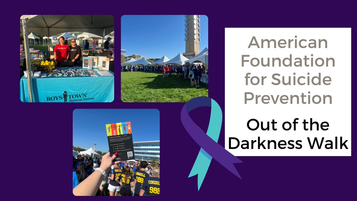 BoysTownHotline's tweet image. We are so grateful to all the people who walked to show hope to our community. We are changing the conversation about mental health and putting a stop to suicide. @AFSPNebraska #withhelpcomeshope