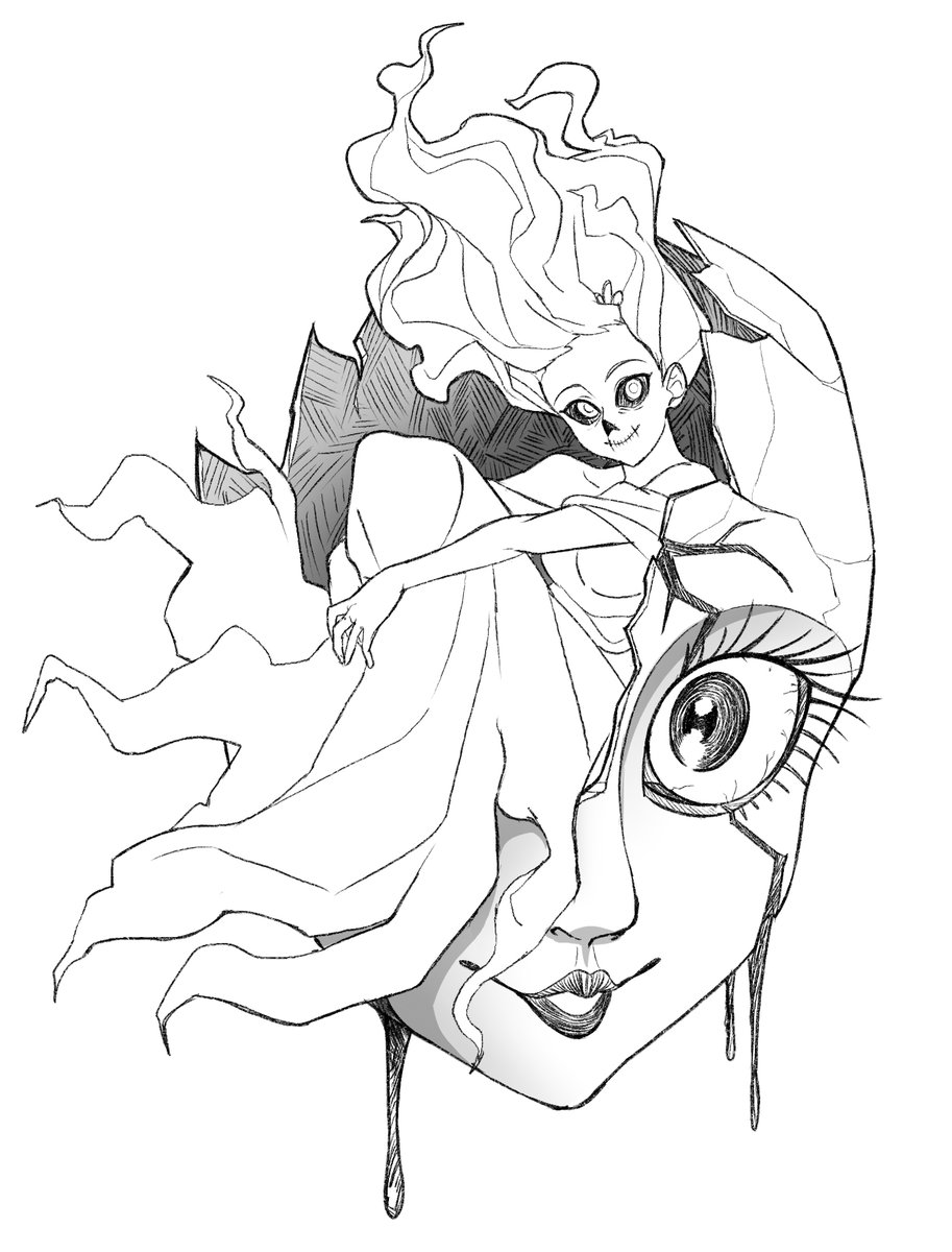 Day 13+14 「nightmare+specter」
#Slaytheprincess #SLAYTOBER
