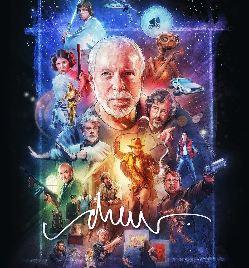 The incomparable Drew Struzan has sadly passed away at 78 today. Known for his cinematic art style that has inspired generations of other artists to forge their on path and thrill millions of fans at the same time. Almost every kid of the 80's, 90's and beyond had at least one