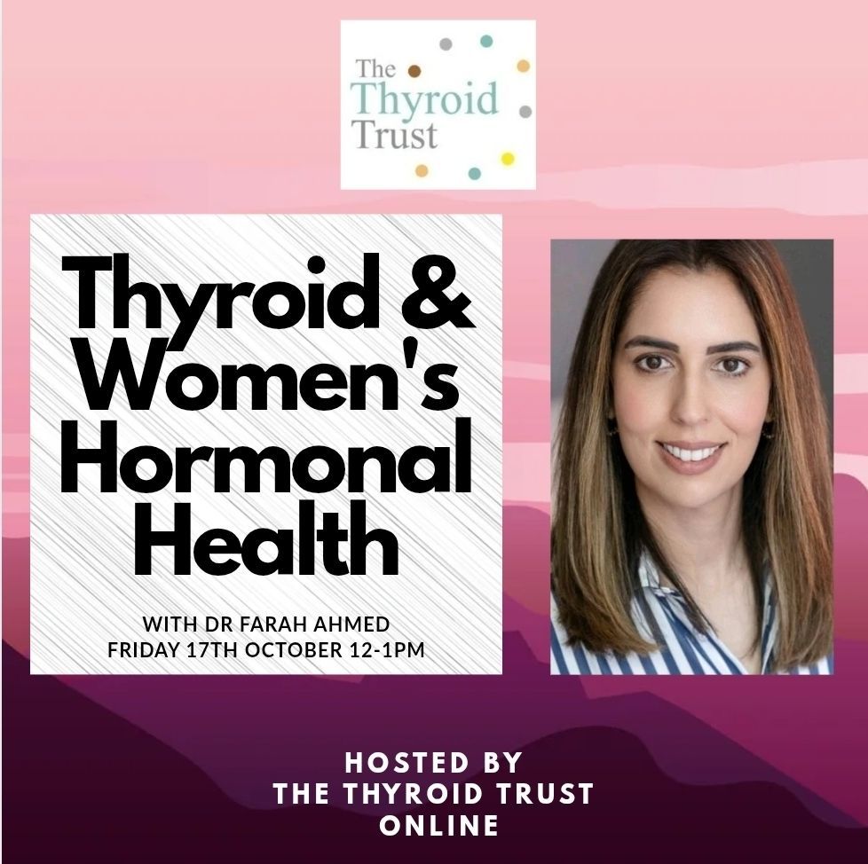 Join us for this online event with Dr Farah Ahmed!
Get tickets here: eventbrite.co.uk/e/the-thyroid-…