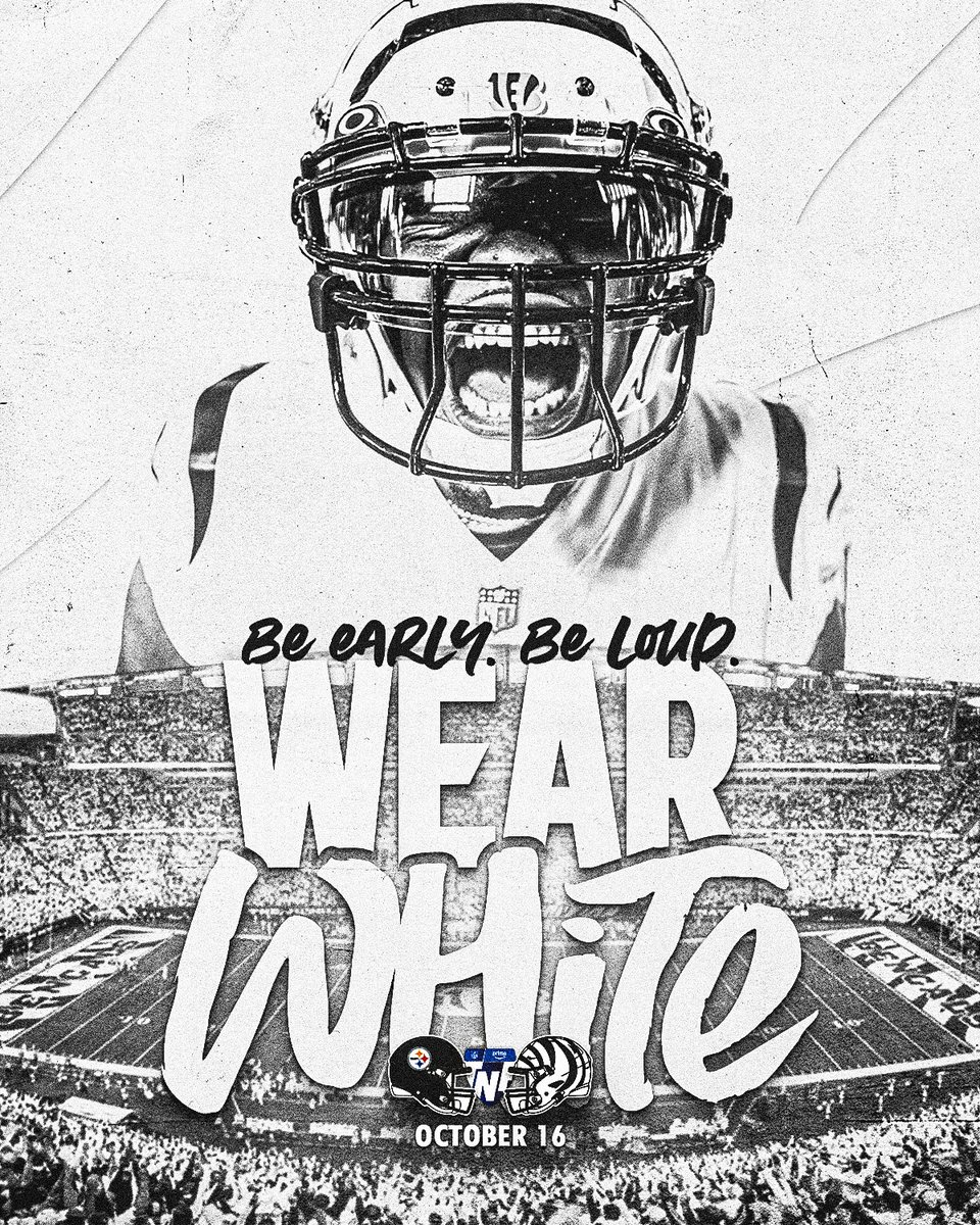 You know the drill.

🎟️: go.bengals.com/4h7aXfk