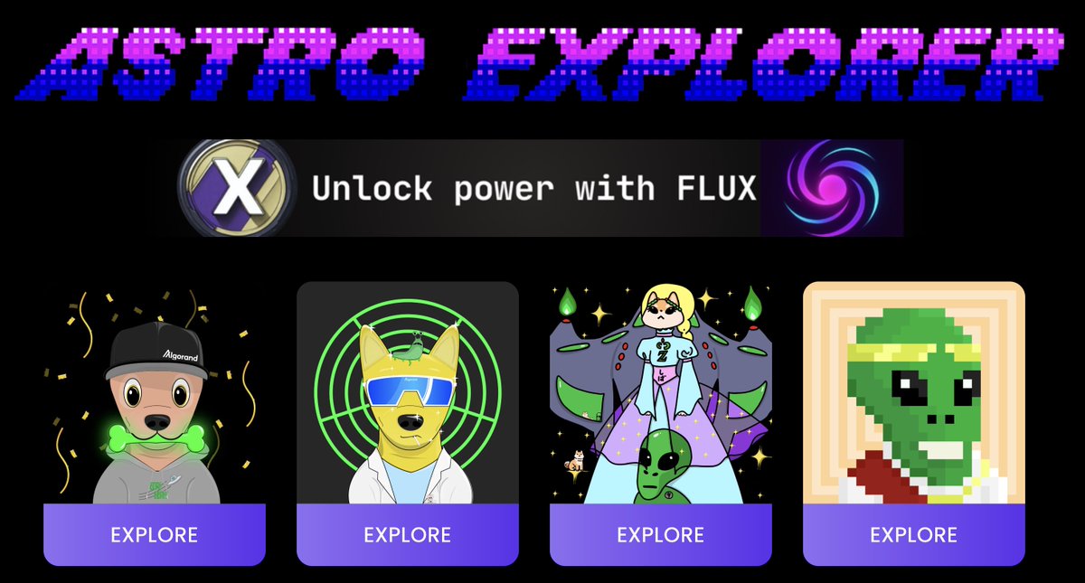 Astro_Explorer_'s tweet image. Over 1,600 Astro Explorer arcade games played within the first 24 hours of Week 4 of @AlgoFoundation's Algoland.
Great to see so many gamers gaming on $ALGO. Make sure to click "Explore" on your asset 3 times to complete the quest. ✔️