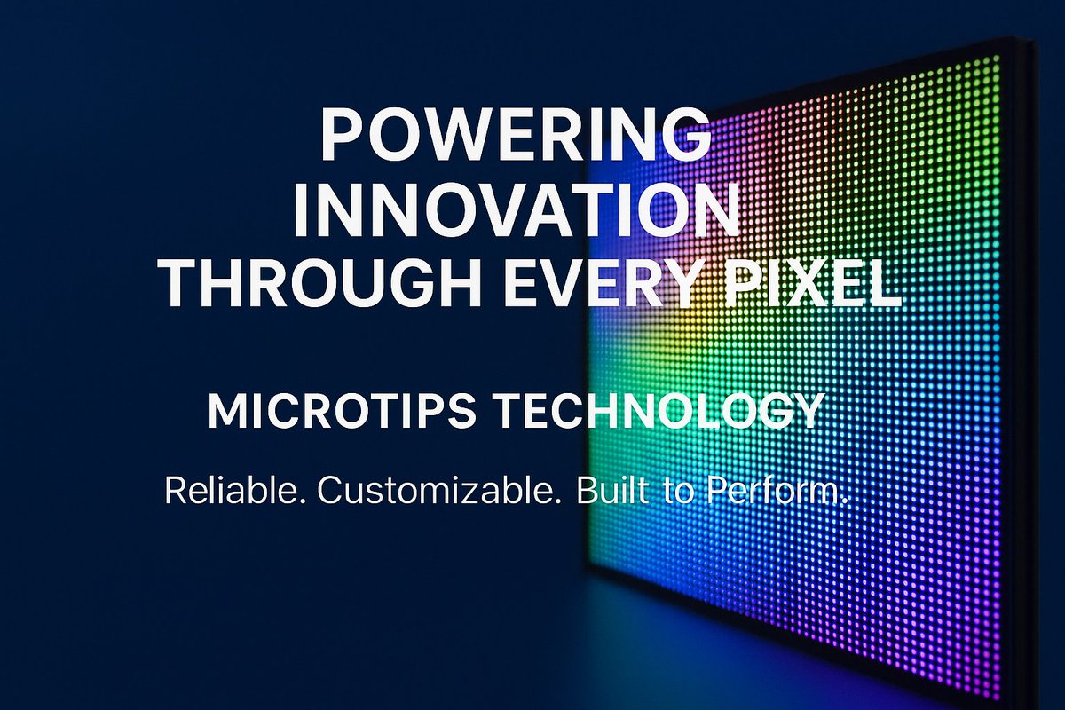 MicrotipsUSA's tweet image. Choose brilliance. Choose Microtips Technology.
From TFT LCD to OLED & E-Paper — our displays power innovation across industries.
Reliable. Customizable. Built to perform.
#MicrotipsTechnology #Displays #Innovation #Tech #TFT #OLED #EPD #nonchinaproduct
microtipsusa.com