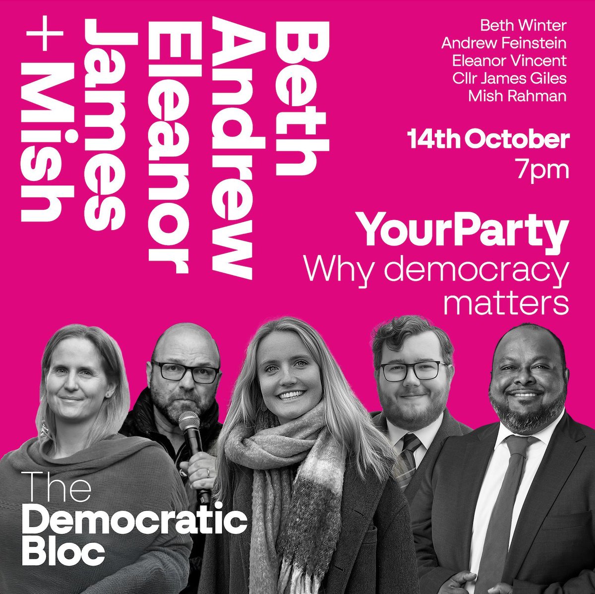 We're one hour away from our meeting!

If you want to hear about how we can all make the new left party democratic, then join us at 7pm.

Sign up here 👉 zoom.us/meeting/regist…