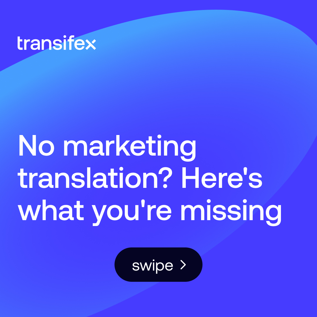 transifex's tweet image. Your product works. But if customers can't understand why it matters to them, in their language, it doesn't matter.
Discover marketing translation: hubs.la/Q03NqD6-0
#Transifex #localization #AI #TransifexAI #websitetranslation #AILocalization #MarketingTranslation