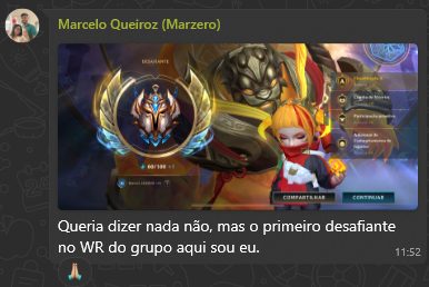 RED Canalhas 🐺 (@redcanalhas_) on Twitter photo Por aqui temos canalhas no mais alto tier do WR 👀
O canalha <a href="/MARZR0/">MARZERO</a> atingiu o desafiante!🐺🎉
E você, joga WR? qual seu elo? fala pra nois!! Por aqui temos canalhas no mais alto tier do WR 👀
O canalha <a href="/MARZR0/">MARZERO</a> atingiu o desafiante!🐺🎉
E você, joga WR? qual seu elo? fala pra nois!!