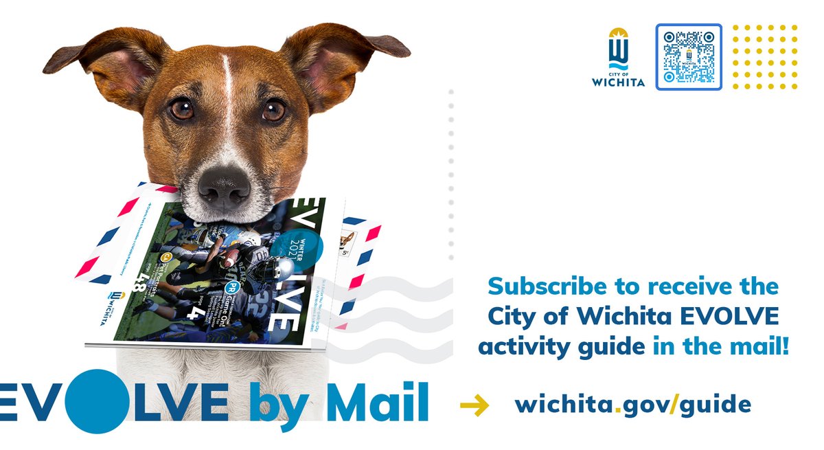 Want to stay in the loop on fun activities around Wichita? Sign up for the EVOLVE guide subscription by Nov. 10 and get the Park &amp; Recreation, Library, and CityArts guide mailed to you all year long in 2026! Don’t miss out - subscribe here: bit.ly/45E86q0