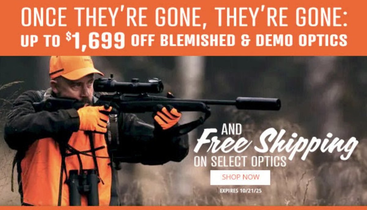 Massive savings up to $1,699 on optics from your favorite brands at Natchez! Shop now: t.ly/XFKs2