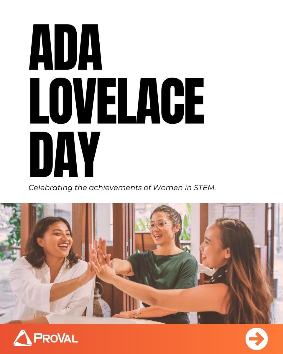 provaltech's tweet image. ✨ Celebrating Ada Lovelace Day ✨
We’re highlighting a few of the amazing women at ProVal and the perspectives they bring to our industry. We’re grateful for their impact here at ProVal and for the contributions of women in tech everywhere!

#AdaLovelaceDay #WomenInSTEM #ProVal