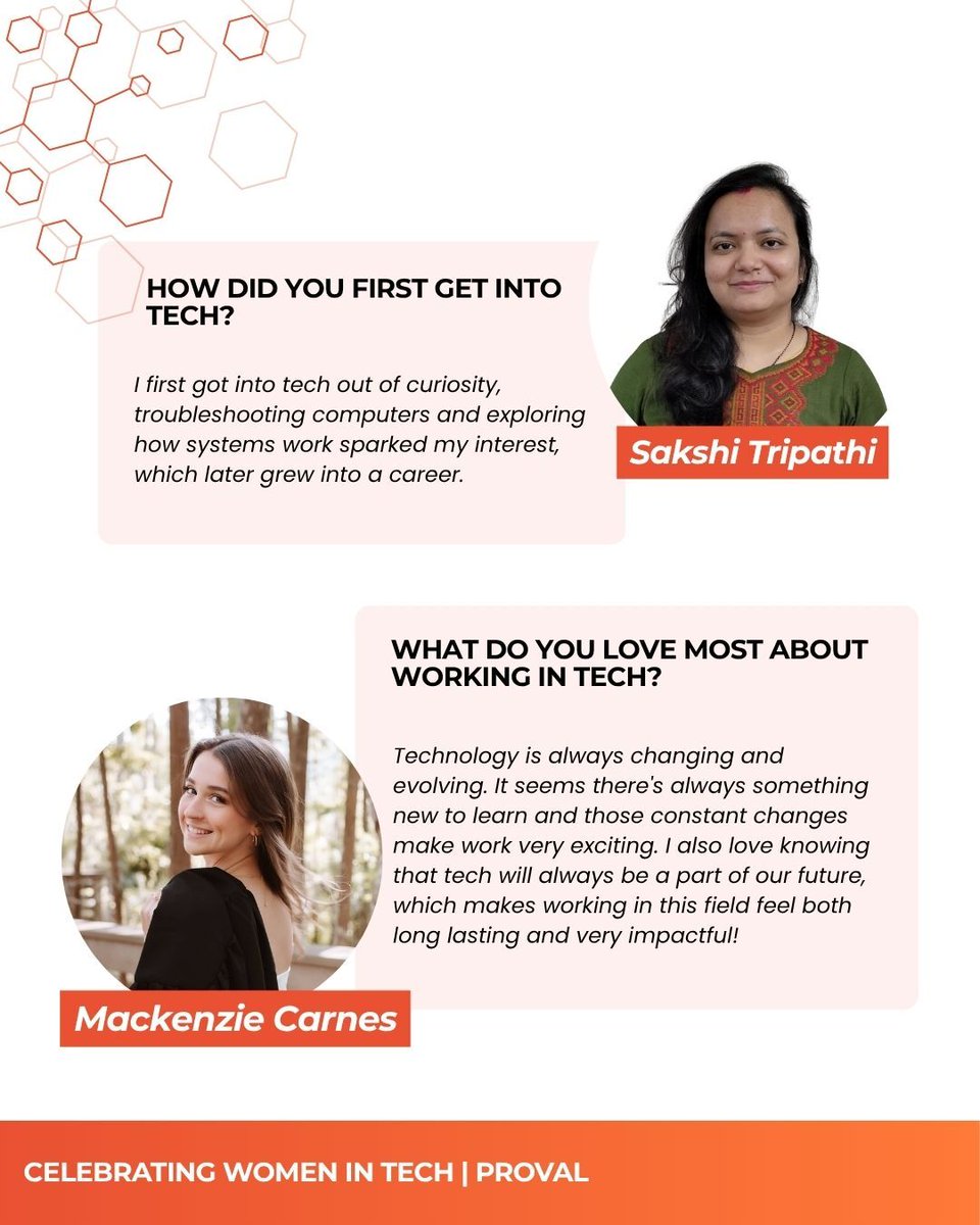 provaltech's tweet image. ✨ Celebrating Ada Lovelace Day ✨
We’re highlighting a few of the amazing women at ProVal and the perspectives they bring to our industry. We’re grateful for their impact here at ProVal and for the contributions of women in tech everywhere!

#AdaLovelaceDay #WomenInSTEM #ProVal