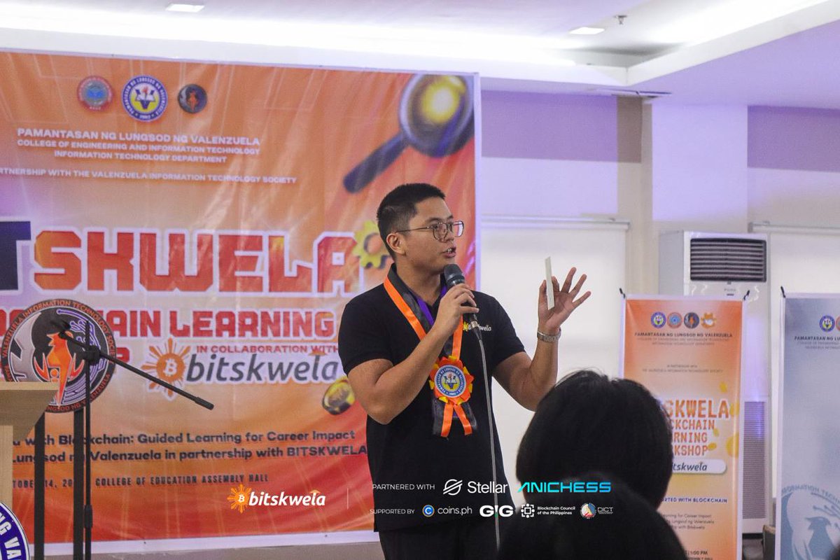 Chevy_Jai's tweet image. Another cook in 🇵🇭
This time partnering with @bitskwela, one of the biggest web3 education platform in the Philippines.
The college roadshow begins.
Onboarding the masses, one college at a time.
Fun fact: Chess is in PH schools curriculum.
Few knows.
JUST BUIDL.