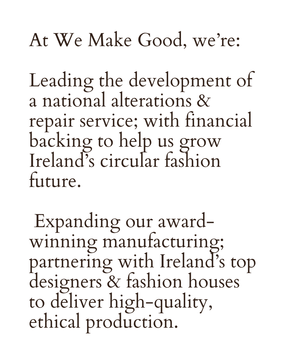 We Make Good tweet media