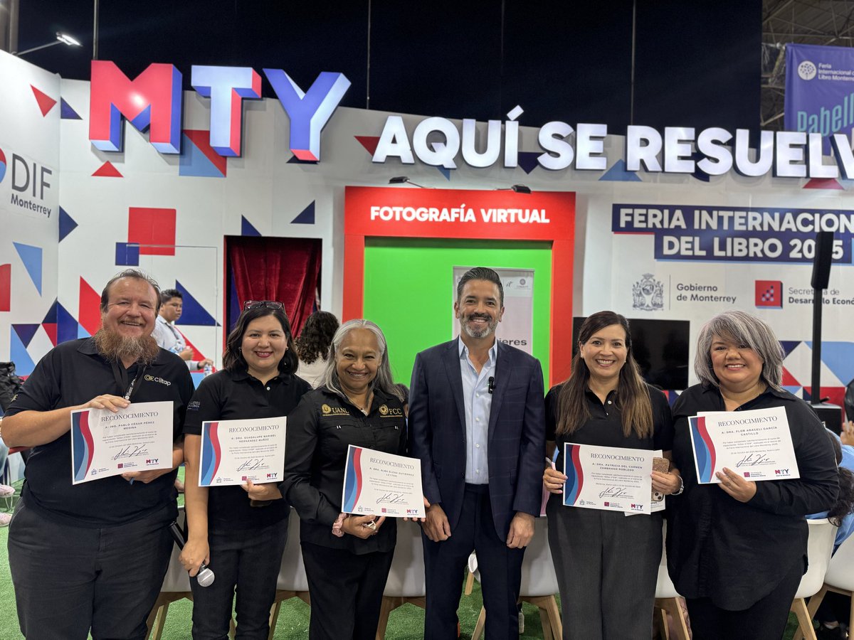 Agradecemos a la Dra. Patricia Zambrano, profesora e investigadora de la UANL, así como a las y los investigadores que nos acompañaron hoy en la actividad “Niñas STEM”, realizada en el marco de la Feria Internacional del Libro.

#AquiSeResuelve