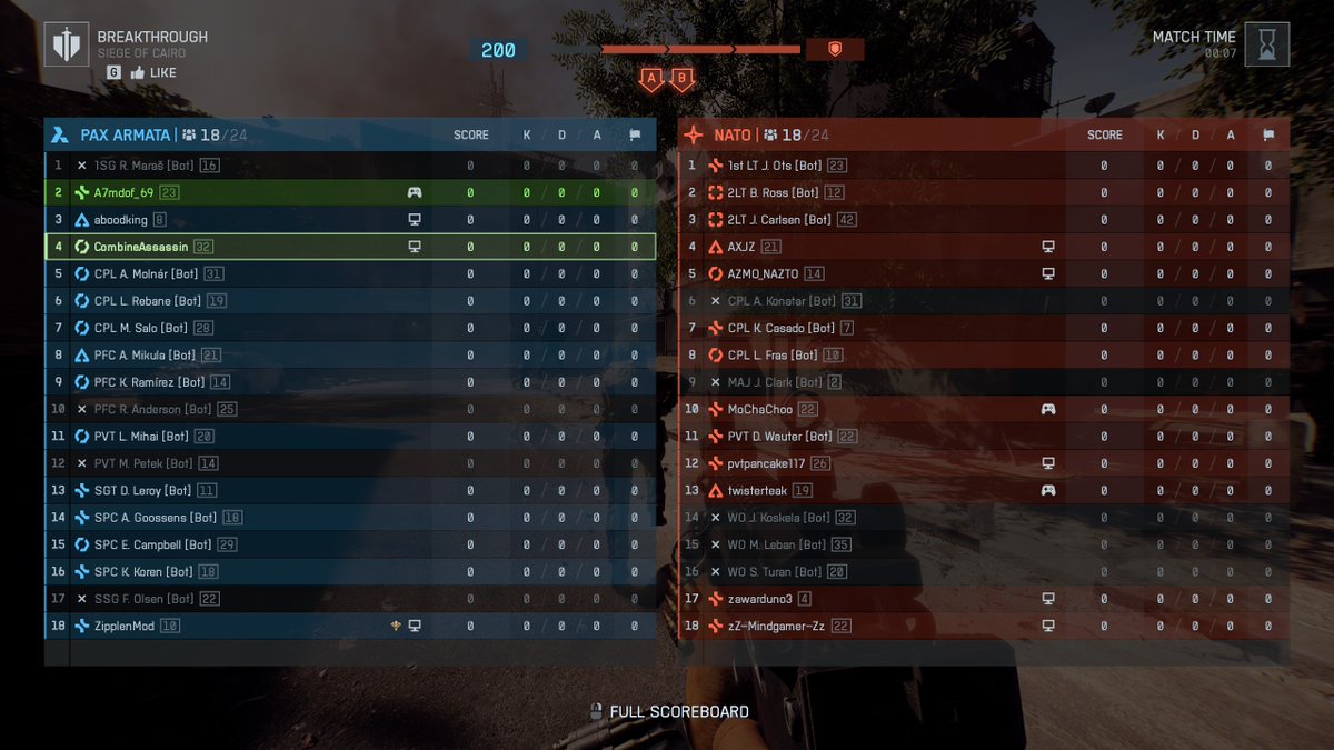 Combineassassin's tweet photo. @tiggr_ Could we possibly see region selecting in Custom Search or just matchmaking in general? I want to enjoy the game through the match making but players are sparse in the middle-east, always filled with bots. Trying to play breakthrough but all bots.  even towards the end of thegame https://t.co/AbbqrN4mDj
