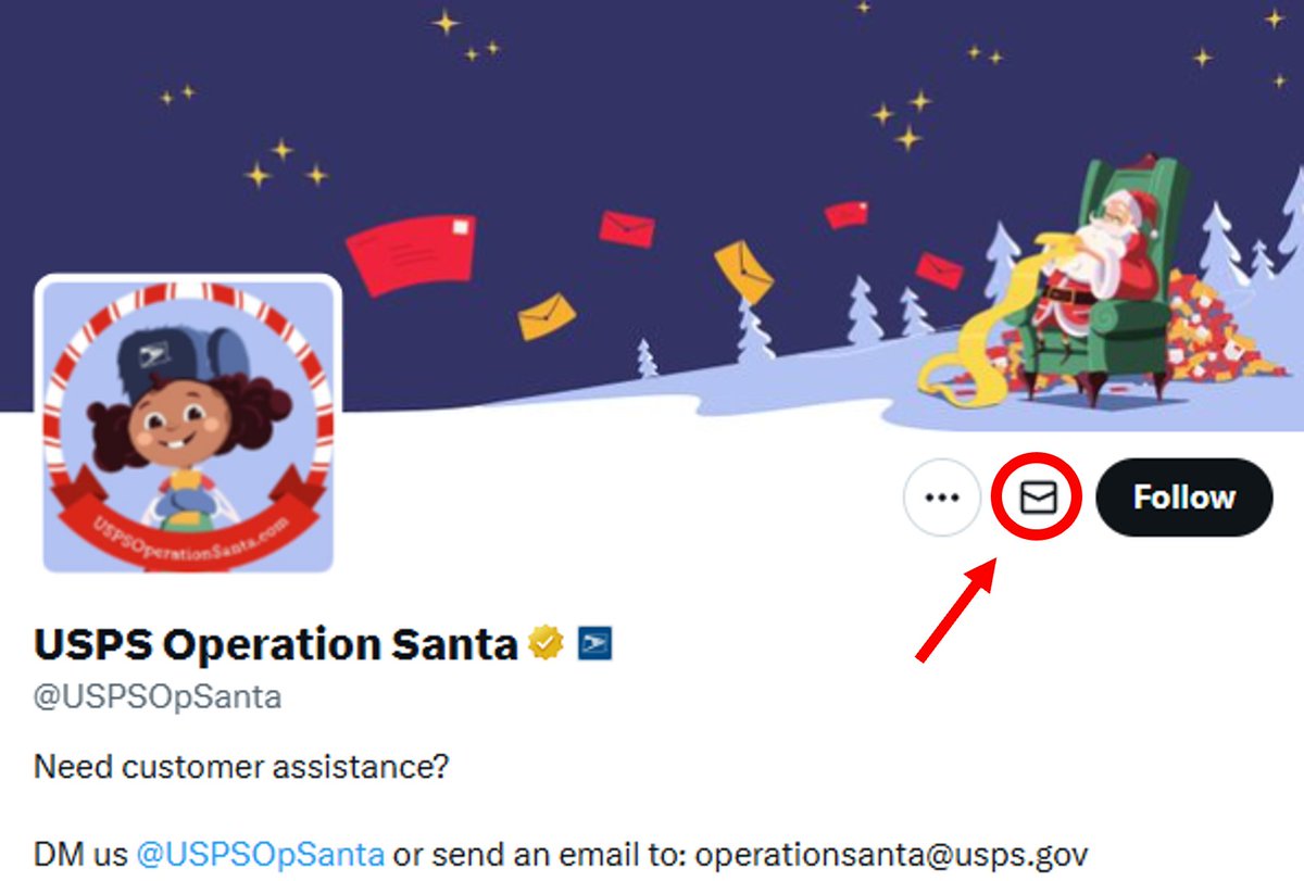 USPS Operation Santa tweet media