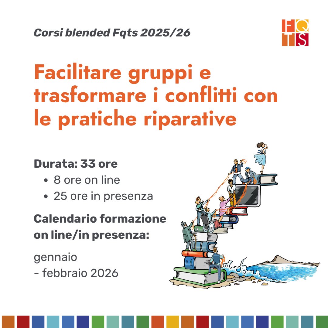 #formazione | #terzosettore Scopri come costruire relazioni sane e affrontare i conflitti in modo costruttivo con il corso gratuito di #FQTS ✨

Info e iscrizione al link: forms.gle/RpxouPMy2S4Ydt…