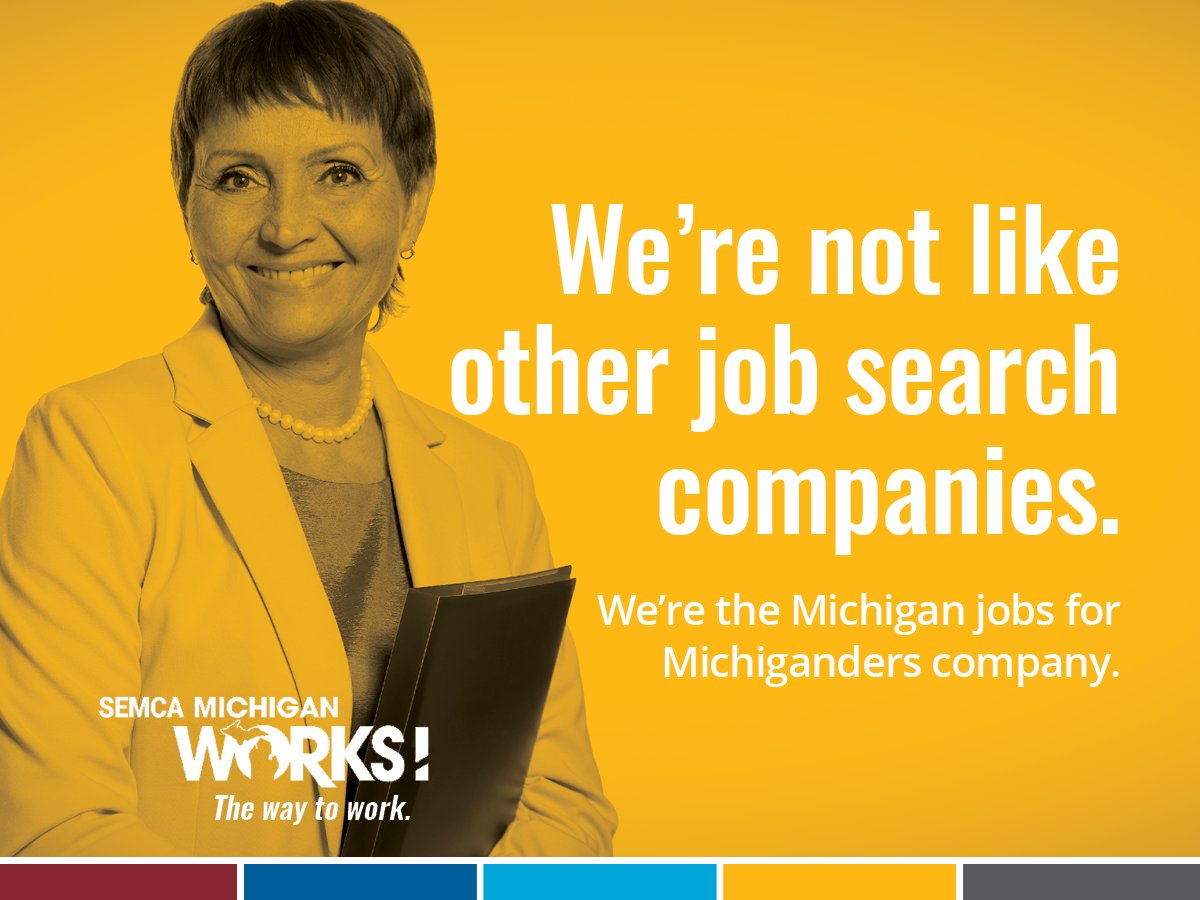 Build Your Future—Here in Michigan. 🏙️💼 We’ll help you find the right job or get the training you need to grow your career.

Start your way to career success today. ⤵️
🌐 SEMCAMiWorks.org/thewaytowork
☎️ 800.285.WORKS (9675)

#TheWayToWork