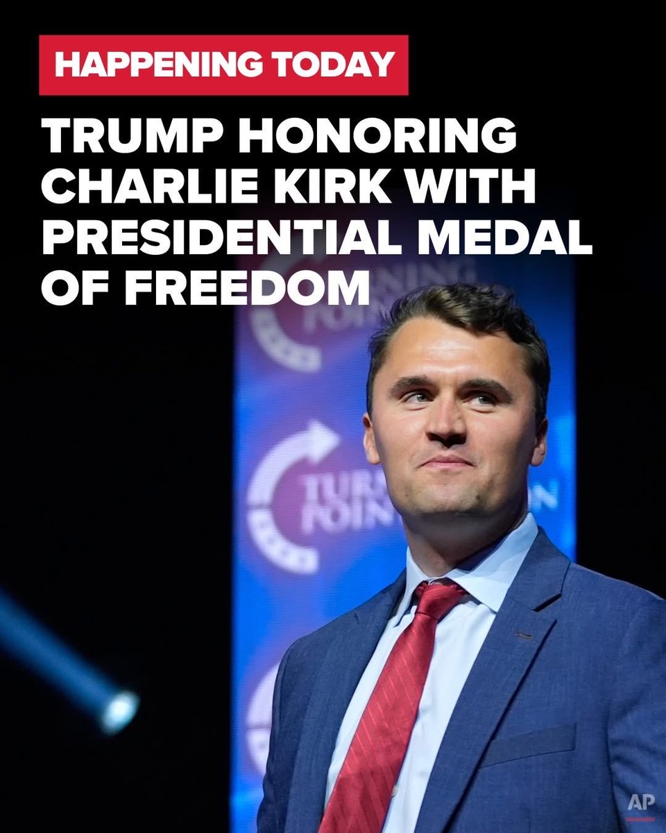RyanShead's tweet image. Trump is giving another racist piece of sh*t the Presidential medal of freedom. 😂

I’m sure Charlie Kirk is hanging out with Rush Limbaugh in hell as we speak.🔥