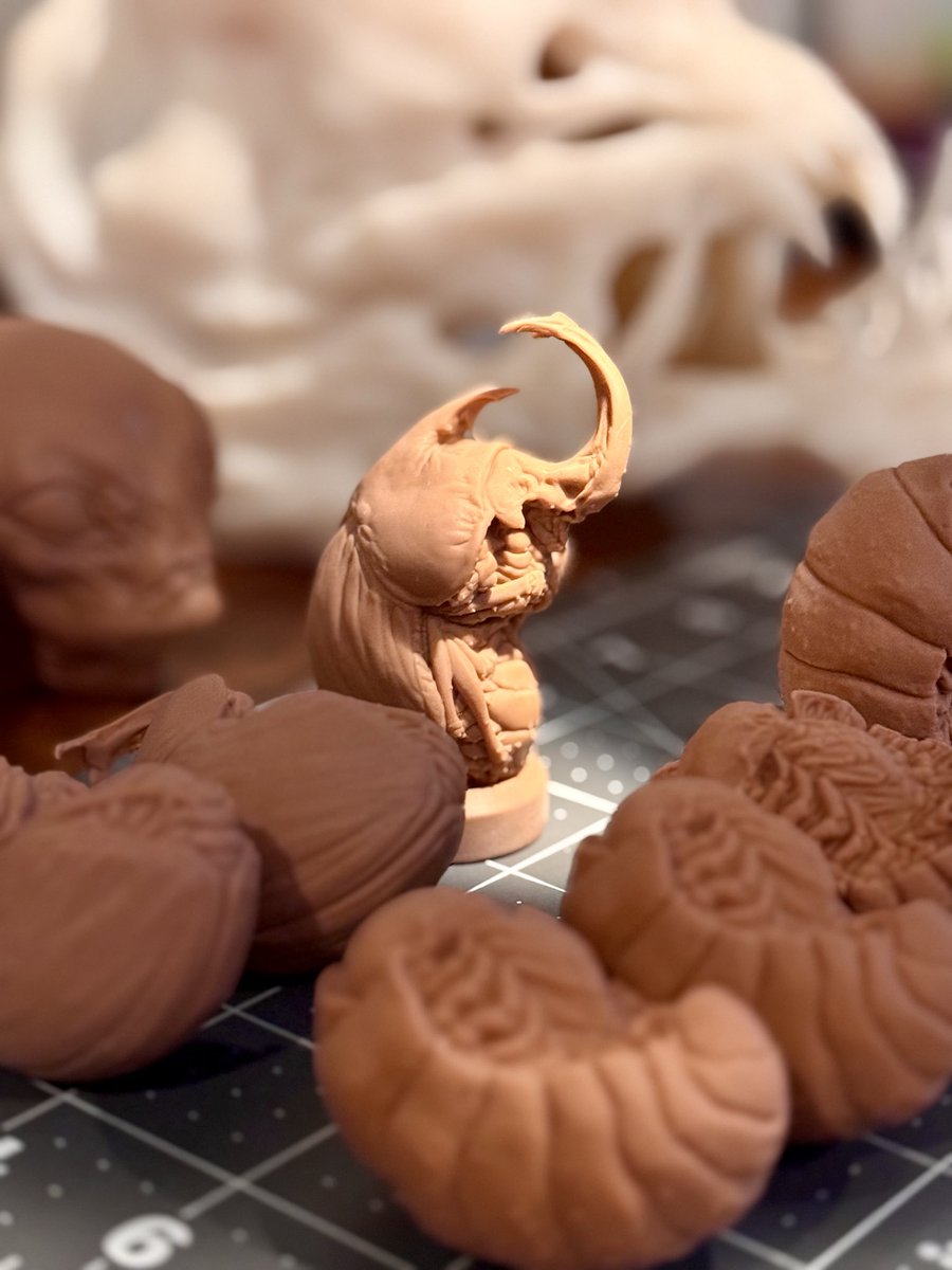 Ikameka_Art's tweet photo. These little ones are coming together, finally got the details where I want them.
#insectober #insect #creaturedesign #sculpture https://t.co/1cwC8jEZo2