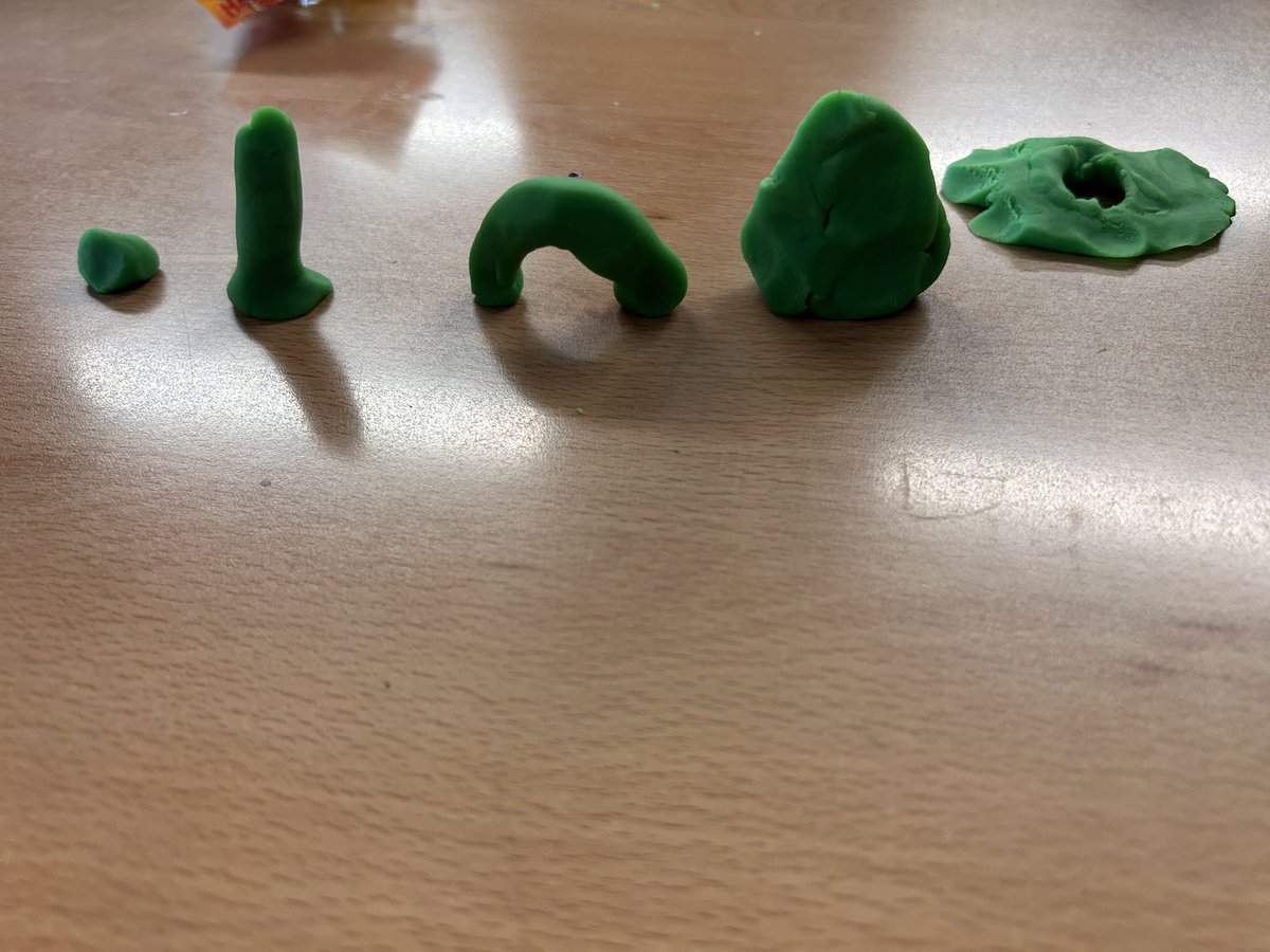 MsHand21's tweet photo. My 3rd year geography have finished studying the sea so we used Play- Doh in class to create features of erosion that we have studied. An enjoyable part of teaching this chapter! 🌊🏝️@FingalCC https://t.co/FnONevlJ7f