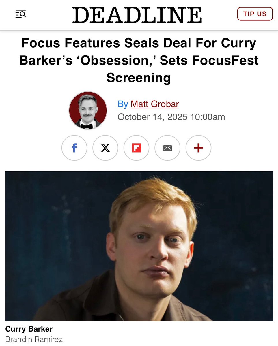 A bold new voice in horror. Following its World Premiere at TIFF, Curry Barker’s OBSESSION is coming to theaters in 2026.