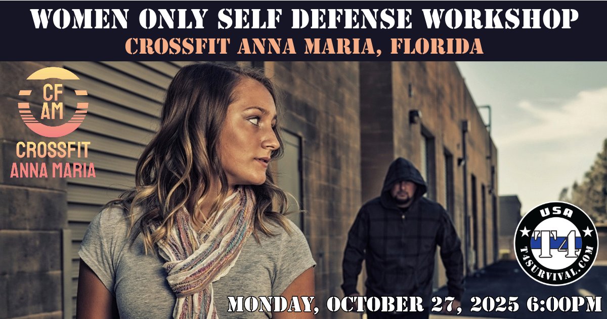 🌴 Attention South Florida!
Anna Maria Island - October 27, 2025 
Miami Beach - November 8, 2025
Women Only Self Defense Workshops💪
What You’ll Learn: Essential self-defense techniques and strategies to stay safe.
No experience needed. 
Perfect for women of all ages and fitness
