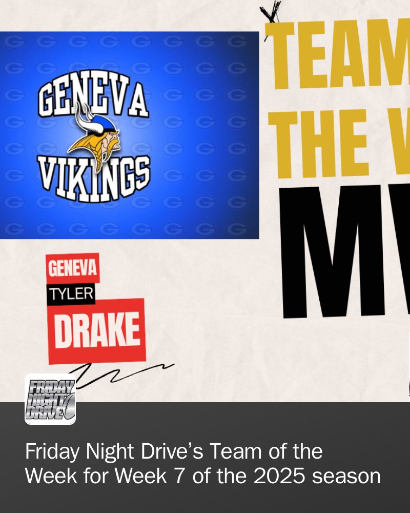 Congratulations to these 23 Illinois high school football players who were voted onto Friday Night Drive's Team of the Week for Week 7 of the 2025 high school football season