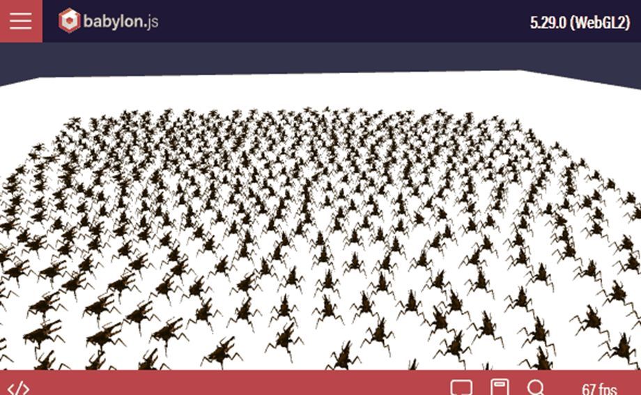 babylonjs's tweet image. Ok so you want to have thousands of animated objects in one scene without sacrificing perf? Think Instances FTW! 🏆
playground.babylonjs.com/#T8Y5DY#2
#3D #WebDev #gamedev #indiedev #WebDevelopment #webgl #gamedevelopment #IndieDevs