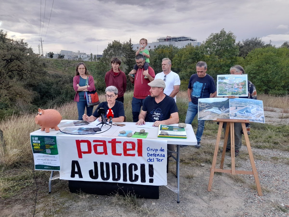 ⚖️ El GDT portem el macroescorxador Patel (grup Vall Companys) a judici acusat de delicte continuat contra el medi ambient, per contaminar la riera de Sant Martí a #lEsquirol

💸 Engueguem campanya de finançament per pagar les despeses judicials.

🔗 Info: gdter.org/2025/el-gdt-po…