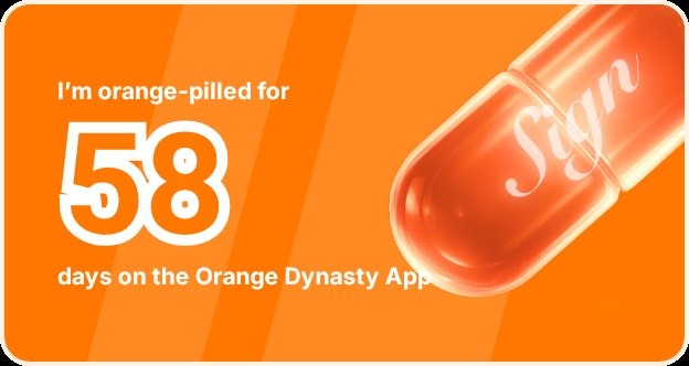 Treazure_web3's tweet image. I've been Orange-Pilled and Seeing Signs for 58 days 👀🧡🐉.Join the app and be a better version of yourself!
orange.sign.global/app?user=NP3FO…