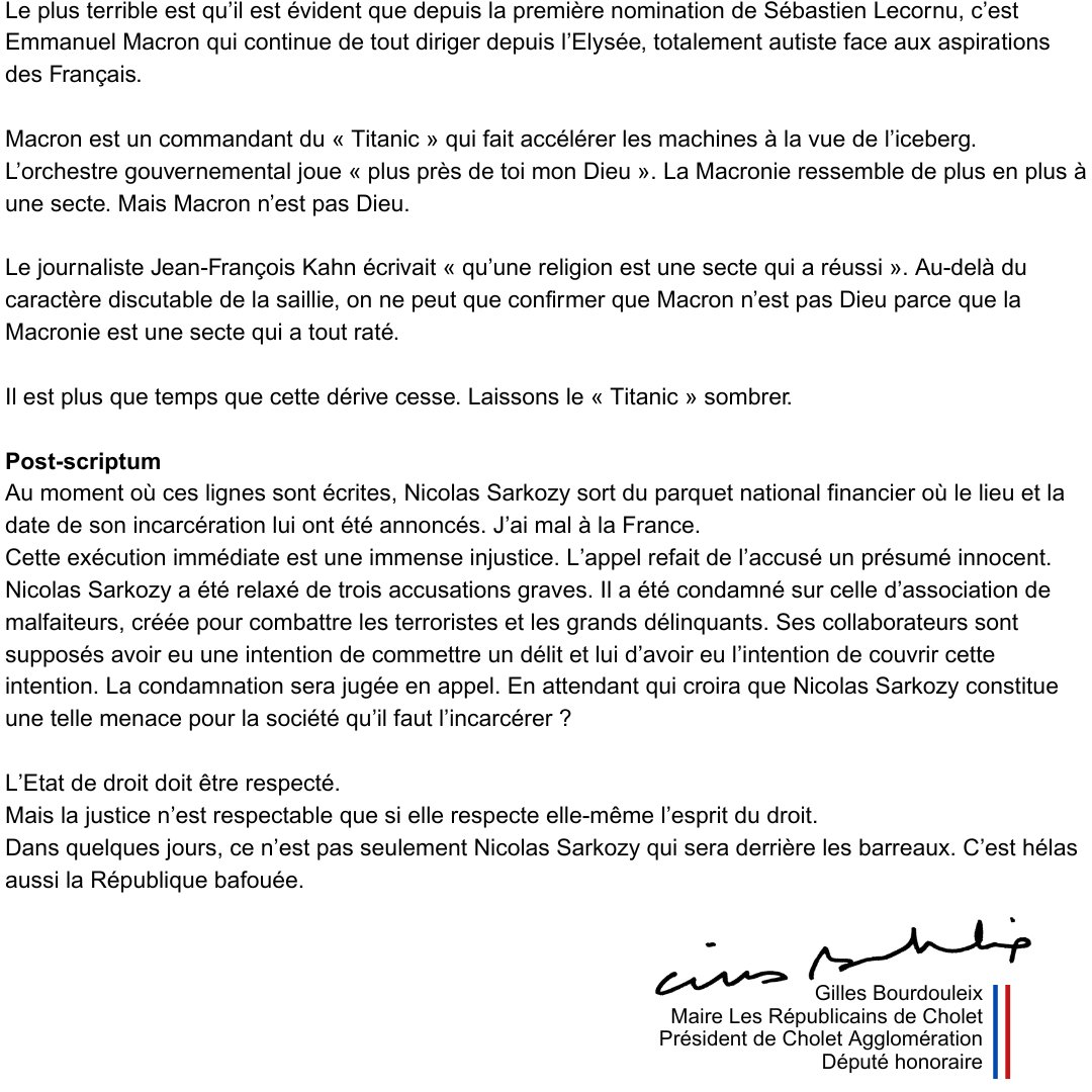 Bonne lecture de ce texte intitulé "Achever la France pour sauver sa peau"