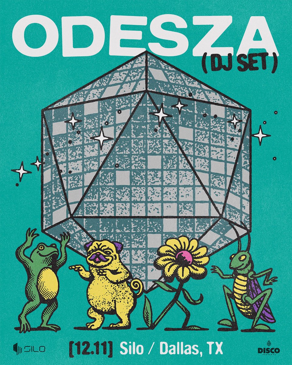 A moment we’ve all been waiting for….<a href="/odesza/">ODESZA</a> (DJ Set) at SILO Dallas on Thurs, December 11th 🪩🌼

Sign up for presale access → odesza.co/11dec25

🎟: Presale begins Thurs, October 16th @ 10am CT
🎟: General On Sale begins Fri, October 17th @ 10am CT