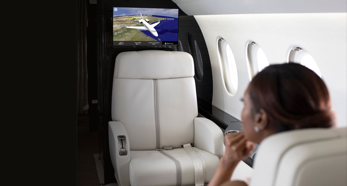 RTX_News's tweet photo. 📰#NEWS: Collins Aerospace’s Venue smart monitor with Airshow HD debuts this November, delivering sleek, all-in-one entertainment for business aviation. Learn more: https://t.co/4bmOzNXuSr #NBAA2025 https://t.co/W7YfBEWiDv